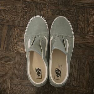 Vans Sage Green Slip-On Shoes